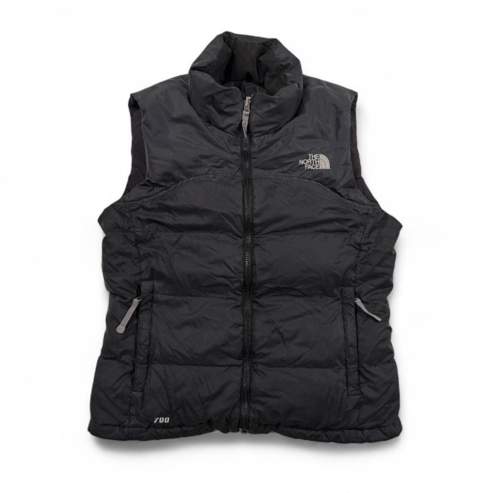 The North Face Nuptse Vest Womens Small Black 700 Down Puffer Quilted Winter